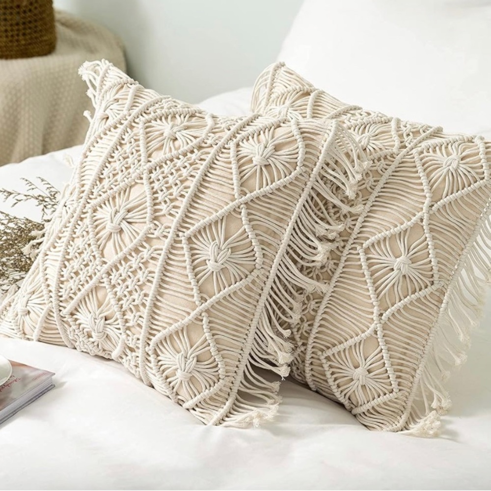 Boho Macramés Pillow Covers (set of 2) - Picture 2 of 5